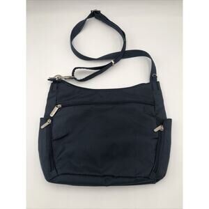 Travelon RFID Crossbody Purse Navy Blue Travel Multiple Pockets